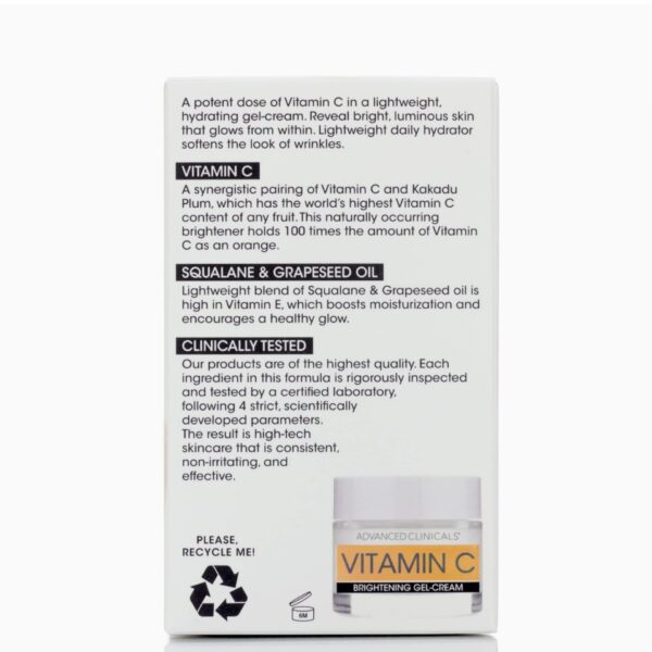 Advanced Clinicals Vitamin C Face Gel-Cream - Image 2