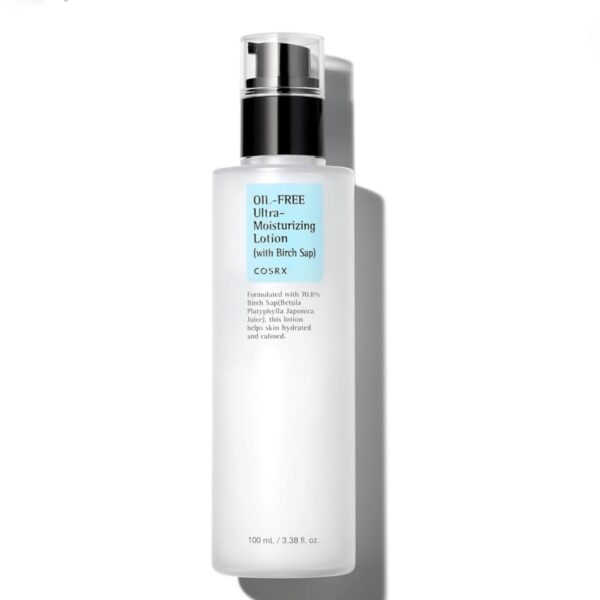 Cosrx oil free moisturizing lotion.
